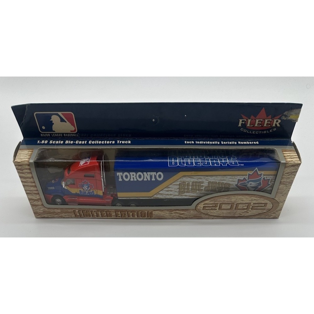 TORONTO BLUE JAYS 2002 LIMITED EDITION FLEER COLLECTIBLES SEMI-TRUCK 1:80